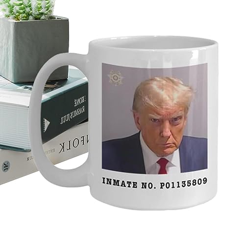 Trump Kaffeetasse & Tasse | Kaffeetassen Mit Trump 2023 Jail Mugshot | Neuartige Kaffeetassen Aus Keramik | Trump Mugs Geschenktassen Für Heiße Getränke, Kaffee, Tee, Weihnachtsgeburtstagsgeschenk von Wukesify