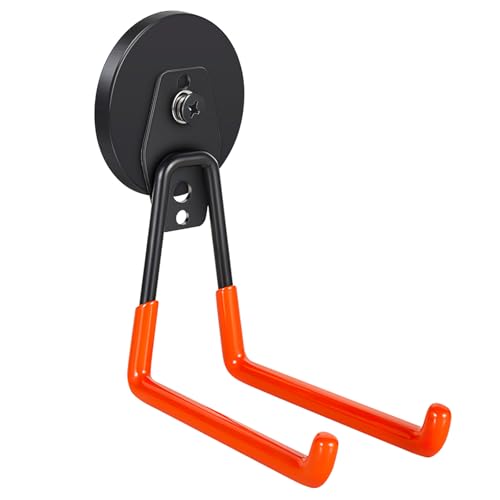 Wukong Große Magnethaken Wandhaken für Garage - Kein Bohren Erforderlich mit 70mm Gummiert Magnete Schwerlast Doppelhaken für Leiter, Stuhl, Schlauch, Fahrrädern, Elektrowerkzeugen Sperrigen Wukong Große Magnethaken Wandhaken für Garage - Kein Bohren Erforderlich mit 70mm Gummiert Magnete Schwerlast Doppelhaken für Leiter, Stuhl, Schlauch, Fahrrädern, Elektrowerkzeugen Sperrigen von Wukong