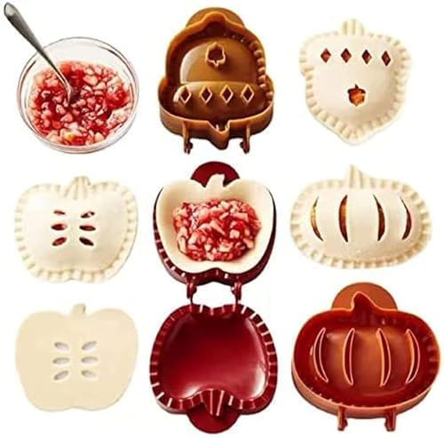 Herbst-Handkuchenformen, Apfel, Eichel und Kürbis, Mini-Kuchenform, Teigpresse, Werkzeug, Taschenformen, Mini-Kuchenmacher, Halloween, Kürbiskuchen-Dekoration für Handpasteten von Wulachaka