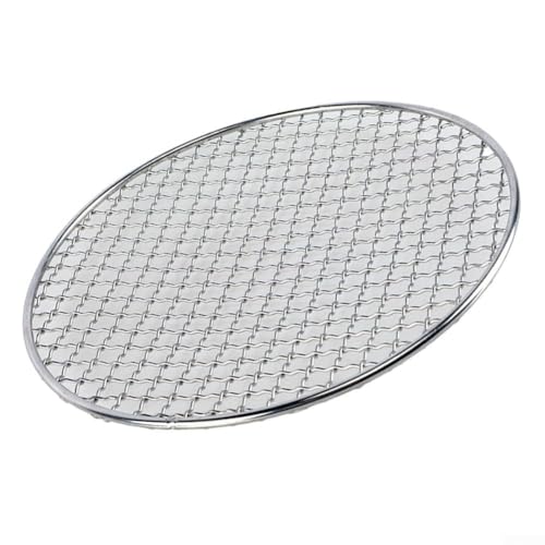 Runder Bräter, 15–35 cm, rundes Kühlgitter, Edelstahl, rundes Gitter, Grillnetz, Backblech, Grillgitter, Grillrost (25 cm) von Wulachaka