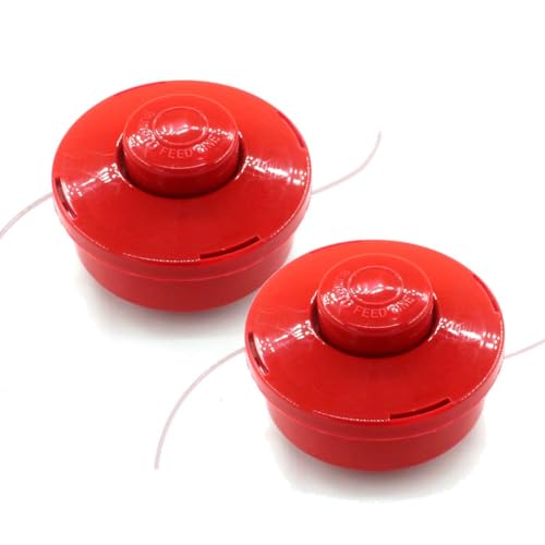 Wulachaka 2 Mähkopf Fadenspule für Florabest LIDL FBS 43 B2 B1 FBK 4 A1 4in1 M10x1,25 Freischneider Schneidkopf Rasentrimmer Kopf von Wulachaka