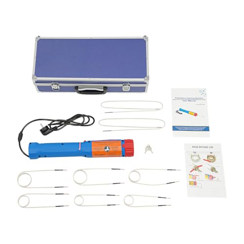 1100W Magnetische Induktionsheizgerät,Flameless Induktionsheizgerät kfz, Induktionsheizer-Handgeräteset mit 8 Heizspulen 800°C,Heizspulen zum Entfernen von Bolzen und Muttern von Wulimasun