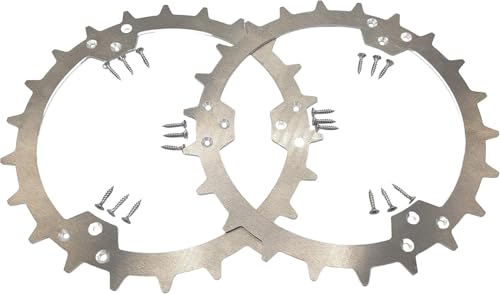 Wulkow ALUMINIUM Spikes Traktionsverbesserung - passend für HUSQVANA Modelle 320 / 330X / 420 / 430X / 440 / 450X / Radgröße 210mm - komplett ENTGRATET - inkl. Befestigungsset - MADE IN GERMANY von Wulkow