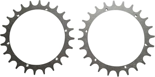 Wulkow EDELSTAHL Spikes zur Traktionsverbesserung - passend für WORX Modelle L - Radgröße 225mm - komplett ENTGRATET - inkl. Edelstahl Befestigungsset - MADE IN GERMANY von Wulkow