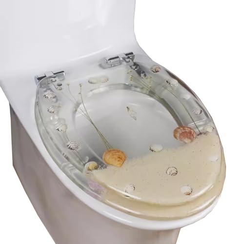 Wumudidi WC-Sitz mit Absenkautomatik -Kern - Klobrille und Klodeckel mit Softclose-Mechanismus - Toilettendeckel mit Motiv - Leicht installiert,R von Wumudidi