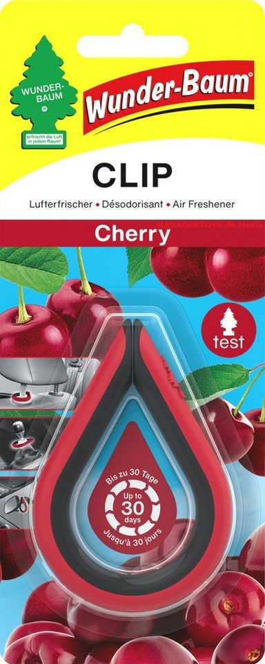 Kunstbaum Clip Kirsche Wunderbaum Cherry Duft Lufterfrischer, Wunder-Baum von Wunder-Baum