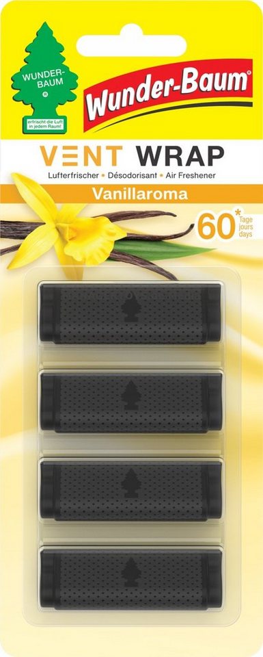 Wunder-Baum Duftstäbchen VENT WRAP Vanille Lüftungsgitter Duft Clips WUNDERBAUM 4er Set Wunder-Baum Duftstäbchen VENT WRAP Vanille Lüftungsgitter Duft Clips WUNDERBAUM 4er Set von Wunder-Baum