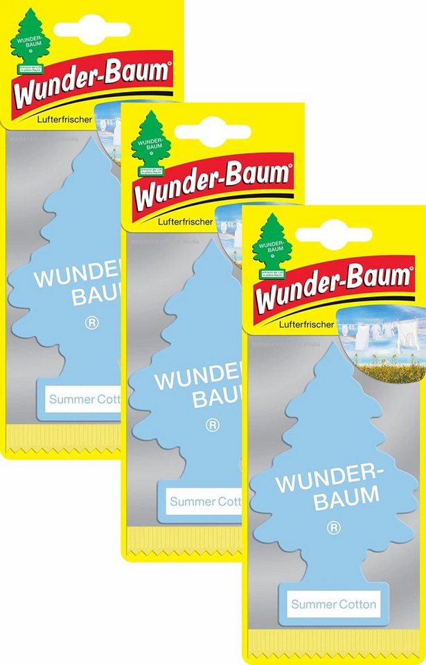 Wunder-Baum Hänge-Weihnachtsbaum 3er Set Summer Cotton Wunderbaum little Tree drei Stück von Wunder-Baum