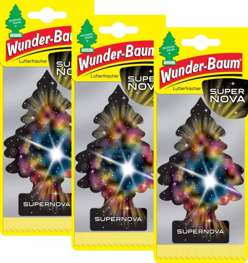 Wunder-Baum Raumduft 3er Set Wunderbaum SUPER NOVA drei Stück von Wunder-Baum