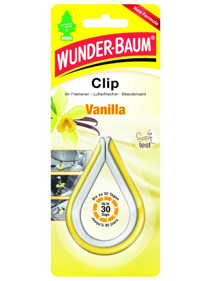 Wunder-Baum Raumduft Wunderbaum Lufterfrischer Clip Vanille von Wunder-Baum