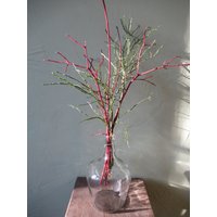 Zweige in Ballonvase, Naturdeko, Glasvase von WunderNatur