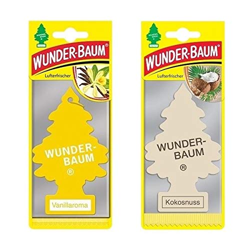 Duftende Fichte Wunder-Baum (Vanille + Kokos) 2er Pack von WUNDER-BAUM