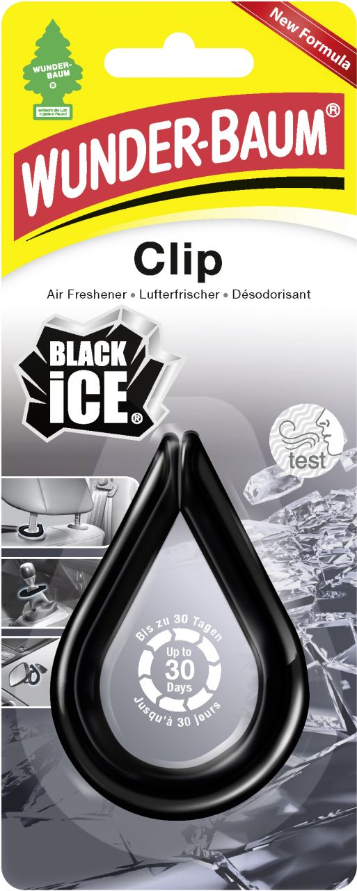 Wunderbaum Lufterfrischer Clip Black Ice von Wunderbaum