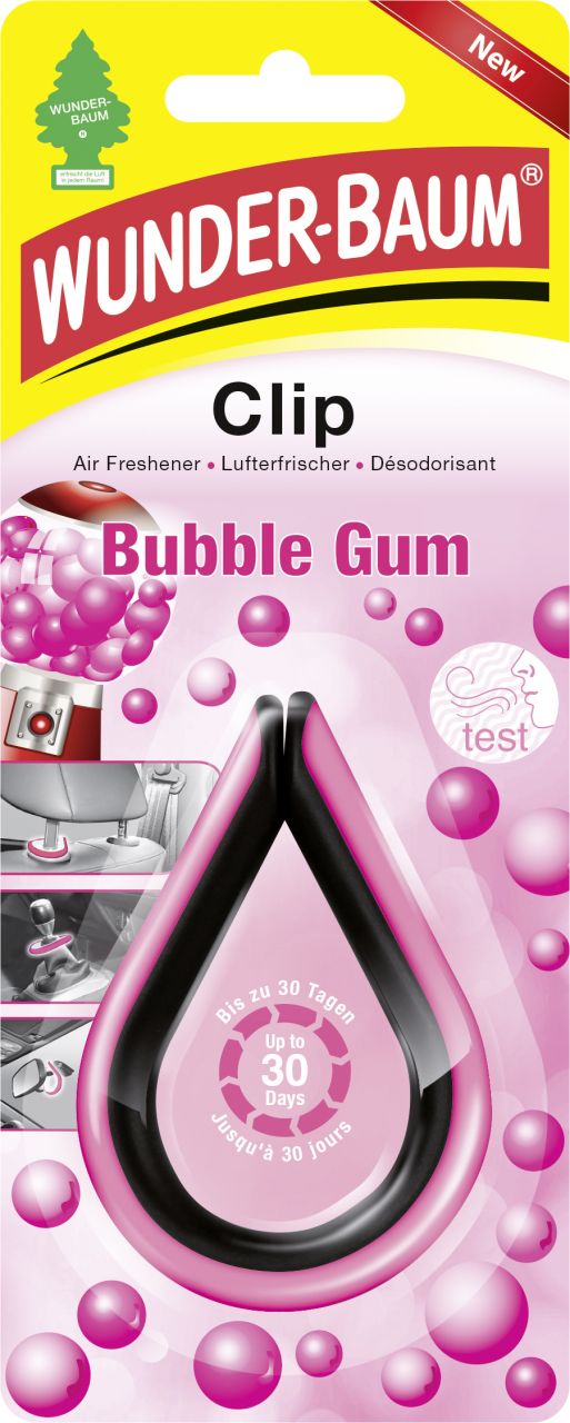 Wunderbaum Lufterfrischer Clip Bubble Gum von Wunderbaum
