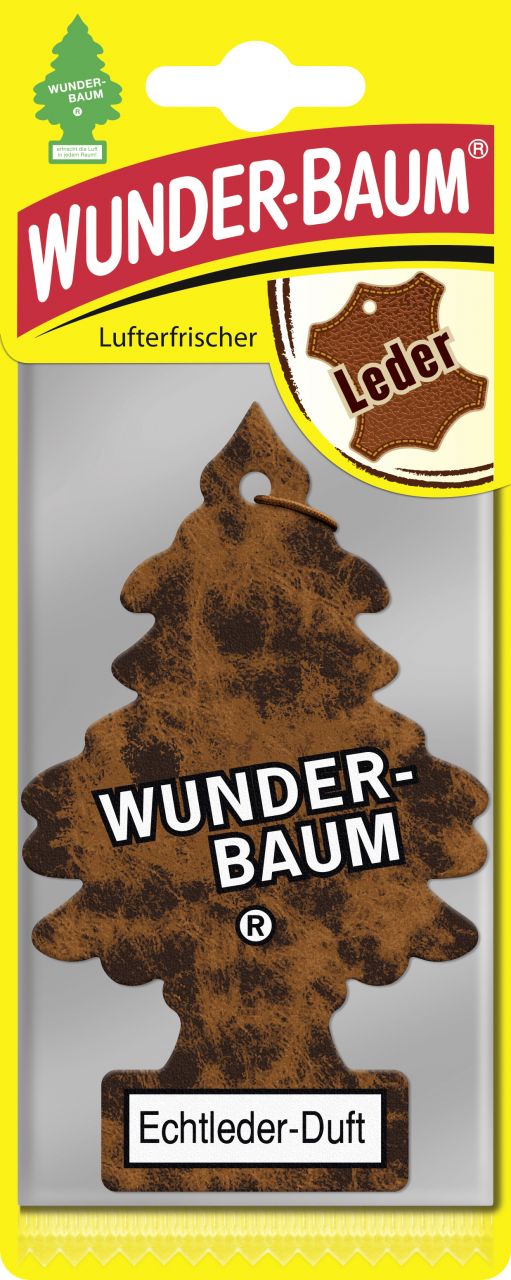 Wunderbaum Papierlufterfrischer Echtleder von Wunderbaum