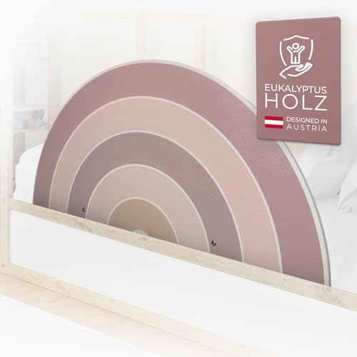 Wunderlab Rausfallschutz Bett aus Holz in süßem Design für Kinder - Bettgitter Rausfallschutz Ruby fürs Kinderzimmer, Bettschutzgitter Kinderbett, Hausbett bis 200cm geeignet, schön, stabil + sicher Wunderlab Rausfallschutz Bett aus Holz in süßem Design für Kinder - Bettgitter Rausfallschutz Ruby fürs Kinderzimmer, Bettschutzgitter Kinderbett, Hausbett bis 200cm geeignet, schön, stabil + sicher von Wunderlab