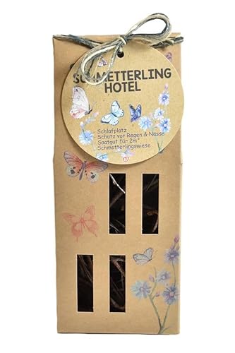 Wunderle Schmetterlingshotel aus Pappe mit Schmetterlingswiese von Wunderle
