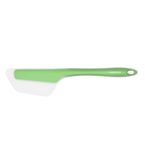 Wundermix - FlexiSpatel® Flexibler Silikon-Spatel (34cm) • Spachtel ideal für deine Küchenmaschine • Zum Entleeren des Mixtopfs • Farbe: Grün von Wundermix