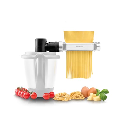 Wundermix - Nudelmaschine für Thermomix – Starter Set mit WunderCentix® Achse & 3-teiligem Nudelaufsatz • Lasagne, Fettuccine & Spaghetti selbst machen • Thermomix Zubehör TM6 TM5 von Wundermix