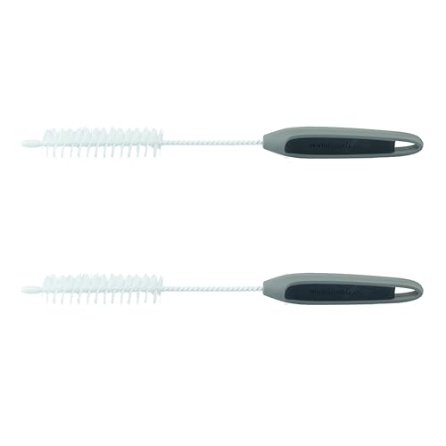 Wundermix - WunderBrush® Bürsten Set • 2er Set mit Messerbürste für Küchenmaschine + Omega Reinigungsbürste für Gehäuse der Küchenmaschine • Mixmesser Spülbürsten von Wundermix