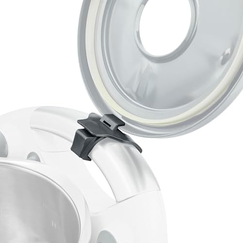 Wundermix - WunderClip® Deckelhalter Thermomix TM6 & TM5 • Halterung für Mixtopf-Deckel • Befestigung am Thermomix-Griff • Halter (Grau) von Wundermix
