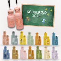 Personalisierte Trinkflasche, Trinkflasche Mit Namen, Edelstahl Kind, Kinderflasche Personalisiert, Einschulungsgeschenke Personalisierte Trinkflasche, Trinkflasche Mit Namen, Edelstahl Kind, Kinderflasche Personalisiert, Einschulungsgeschenke von Wundertextil