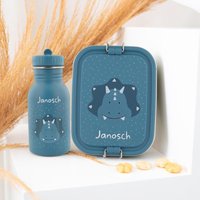 Trixie Lunchbox, Flasche, Brotdose Und Flasche Personalisiert Mit Name , Geschenk Kitastart, Kindergarten von Wundertextil