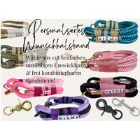 Tauhalsband in Deiner Wunschfarbe Aus 3 Seilen | Je 10mm - Individuell & Handgefertigt Tauhalsband in Deiner Wunschfarbe Aus 3 Seilen | Je 10mm - Individuell & Handgefertigt von WunschKnotenAtelier