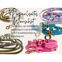 Tauset in Deiner Wunschfarbe Bestehend Aus Halsband Und Leine | Seil 10mm - Individuell & Handgefertigt von WunschKnotenAtelier