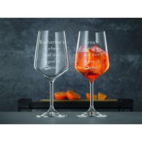 Aperol Glas Personalisiert Mit Gravur Wunschname Leben Auf Der Aperolspur - Liebhaber- Geschenkidee Spritz Geschenk von WunschWerkstattHD