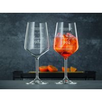 Geburtstagsglas Personalisiert Mit Gravur Wunschname Auf "Zur Perfektion Gereift" - Geschenkidee Geschenk Persönliches von WunschWerkstattHD