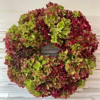Hortensienkranz Herbstkranz Trockenblumen Tischkranz Türkranz Hortensien Hortensienkranz Herbstkranz Trockenblumen Tischkranz Türkranz Hortensien von Wunschgarten