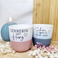 Tasse Mit Spruch | Abschiedsgeschenk Lehrerin Herz Danke Personalisiert Erzieherin Geschenk Blumentopf Gravur Tasse Mit Spruch | Abschiedsgeschenk Lehrerin Herz Danke Personalisiert Erzieherin Geschenk Blumentopf Gravur von WunschkreationShop