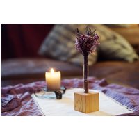 Reagenzglasständer Reagenzglasvase Ständer Aus Holz Mit Reagenzglas Als Vase Für Origami Trockenblumen Blumen Zum Valentinstag Geburtstag von WunschlosShop