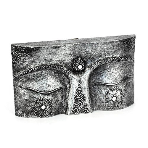 Wuona Objects Buddha Augen - Größe XS - Handarbeit Bali - 30 cm breit - Silber von Wuona Objects