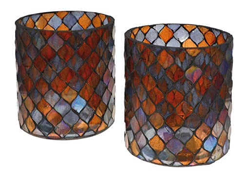 Wuona Objects Nona RAJA 2962-9x10cm - 2er Set - Mosaik Teelichtglas Teelichtgläser Kerzenglas Kerzengläser Mosaikglas orientalisch Vintage Wuona Objects Nona RAJA 2962-9x10cm - 2er Set - Mosaik Teelichtglas Teelichtgläser Kerzenglas Kerzengläser Mosaikglas orientalisch Vintage von Wuona Objects