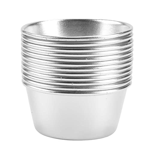 Wupiusa 12 StüCke Individuelle Formen Puddingformen Tassen Mini Schokoladen Geschmolzene Pfannen Antihaft Cupcake Kuchen PläTzchen Pudding Form von Wupiusa