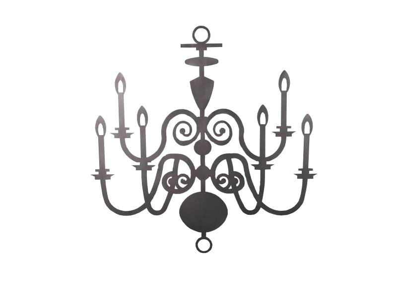 Kronleuchter "Barock" in rostig Kronleuchter "Barock" in rostig von Wupperkotten