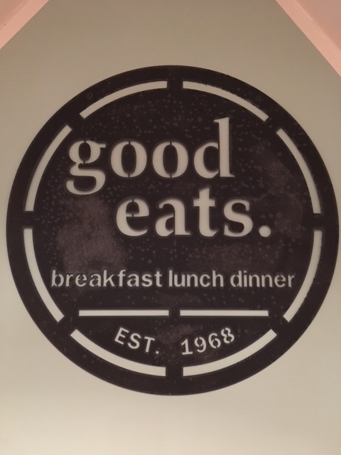 Shabby-Optik Metallschild "good eats." Shabby-Optik Metallschild "good eats." von Wupperkotten