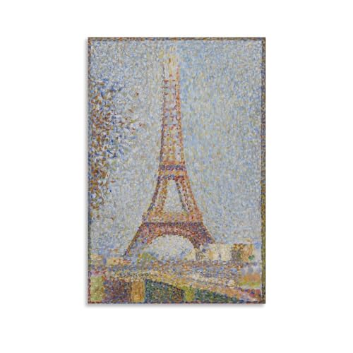 Georges Seurat Malerwerke, Eiffelturm 1889, Poster, Leinwand, Wandkunstdruck, Geschenk, Foto, Bild, Gemälde, Raumdekoration, Heimdekoration, 20 x 30 cm von WurBu