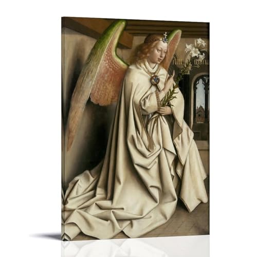 Jan Van Eyck Painter Works《The Gent Altar Erzengel Gabriel》Bedruckte Poster, dekoratives Gemälde, Leinwand, Wandkunst, Wohnzimmer, Schlafzimmer, 20 x 30 cm Jan Van Eyck Painter Works《The Gent Altar Erzengel Gabriel》Bedruckte Poster, dekoratives Gemälde, Leinwand, Wandkunst, Wohnzimmer, Schlafzimmer, 20 x 30 cm von WurBu