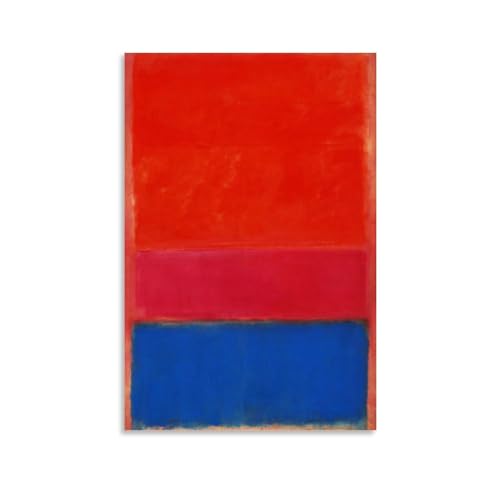 Mark Rothko Painter Works No. 1 Royal Red And Blue》Bedruckte Poster, dekoratives Gemälde, Leinwand, Wandkunst, Wohnzimmer, Schlafzimmer, 50 x 75 cm Mark Rothko Painter Works No. 1 Royal Red And Blue》Bedruckte Poster, dekoratives Gemälde, Leinwand, Wandkunst, Wohnzimmer, Schlafzimmer, 50 x 75 cm von WurBu