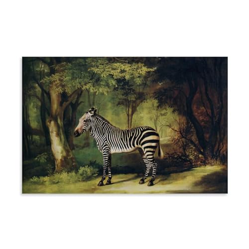 WurBu George Stubbs Malerwerke, Motiv: Zebra, gedruckte Poster, Geschenke, Leinwand, Gemälde, Wandkunst, dekoratives Bild, Drucke, moderne Dekoration, 20 x 30 cm WurBu George Stubbs Malerwerke, Motiv: Zebra, gedruckte Poster, Geschenke, Leinwand, Gemälde, Wandkunst, dekoratives Bild, Drucke, moderne Dekoration, 20 x 30 cm von WurBu