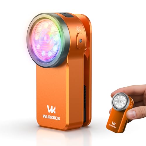 Wurkkos HD03 Mini LED Taschenlampe mit Flutlicht, fokussiertes Licht und RGB,680 Lumen Superhelle Kleine Clip Lampe, Typ-C Aufladbar Taschenlampe, IPX6 Blinklicht für den Alltag Camping Notfall-Orange Wurkkos HD03 Mini LED Taschenlampe mit Flutlicht, fokussiertes Licht und RGB,680 Lumen Superhelle Kleine Clip Lampe, Typ-C Aufladbar Taschenlampe, IPX6 Blinklicht für den Alltag Camping Notfall-Orange von Wurkkos