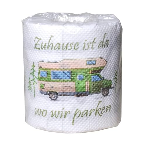 Udo Schmidt 10843 - Toilettenpapier Camping - Motiv: Wohnwagen - ca. 25 m auf Rolle - Breite: 10 cm - 15 m lang - 7 cm breit von Wurm