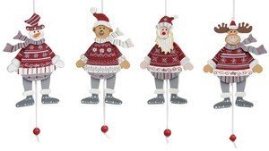 Wurm Hampelmann Weihnachtsfigur 4er-Set von Wurm