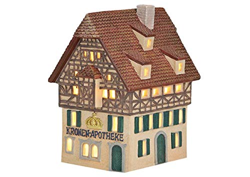 Wurm Kronen Apotheke aus Porzellan, B11 x T16 x H17 cm von Wurm