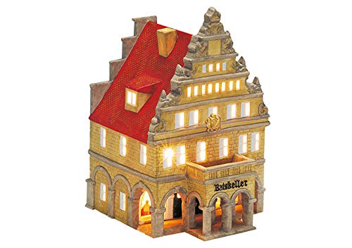 Wurm - Windlicht Ratskeller Münster aus Porzellan, B17 x T14 x H23 cm von Wurm