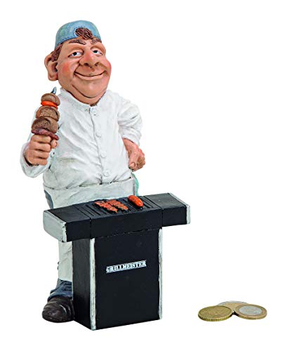 Wurm wunderschöne hochwertige Sparbüchse,Sparschwein Grillkasse,Spardose Grill,Grillmeister aus Polyresin von Wurm