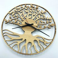 Wanduhr Aus Holz - Baum Des Lebens Uhr Lebensbaum von WurmisHolzdeko
